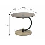Стол журнальный Дуэт 13Н черный/дуб крымский состаренный/тонированное | Интернет магазин мебели и декора LifeDekor