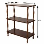 Этажерка П 9 средне-коричневый | Интернет магазин мебели и декора LifeDekor