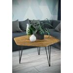 Стол журнальный Олдем дуб американский/чёрный | Интернет магазин мебели и декора LifeDekor