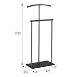 Вешалка костюмная Дэви 1 металлик/венге | Интернет магазин мебели и декора LifeDekor