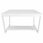 Стол журнальный BeautyStyle 1 белый глянец/стекло белое | Интернет магазин мебели и декора LifeDekor