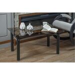 Стол журнальный Робер 3М черный/тонированное | Интернет магазин мебели и декора LifeDekor