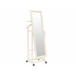 Вешалка костюмная с зеркалом на колесах В 24Н слоновая кость | Интернет магазин мебели и декора LifeDekor
