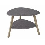 Стол журнальный Бруклин серый бетон/дуб сонома | Интернет магазин мебели и декора LifeDekor