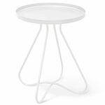 Столик журнальный SHT-CT3 белый муар | Интернет магазин мебели и декора LifeDekor