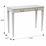 Консоль Васко В 91Н белый ясень/золото | Интернет магазин мебели и декора LifeDekor