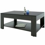 Стол журнальный BeautyStyle 26 венге/стекло черное | Интернет магазин мебели и декора LifeDekor