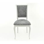 Стул Кабриоль, Белый с патиной серебро | Интернет магазин мебели и декора LifeDekor