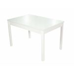 Стол Гамбург 2, Белый/Стекло белое | Интернет магазин мебели и декора LifeDekor