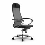 Metta L 1m 36/K_17841_Сетка X2 - Светло-серый_Кожа перфорированная NewLeather - Серый | Интернет магазин мебели и декора LifeDekor