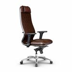 Metta L 1m 40M/2D_17838_Кожа перфорированная NewLeather - Темно-коричневый_Кожа перфорированная NewLeather - Темно-коричневый | Интернет магазин мебели и декора LifeDekor