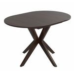 Стол обеденный овальный Астерия (Темный орех /шпон дуб) | Интернет магазин мебели и декора LifeDekor