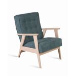 Кресло РЕТРО (беленый дуб / RS 29 - бирюзовый) | Интернет магазин мебели и декора LifeDekor