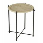 Стол журнальный Кнуд (Дуб санремо/Чёрный) | Интернет магазин мебели и декора LifeDekor