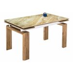 Стол Давос бежевый мрамор | Интернет магазин мебели и декора LifeDekor