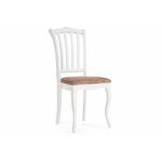 Стул деревянный Виньетта белый / лайн белый люкс | Интернет магазин мебели и декора LifeDekor