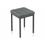 Стул деревянный Байя кожзам темно-серый / черный матовый | Интернет магазин мебели и декора LifeDekor