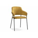 Стул Инклес желтый / черный глянец | Интернет магазин мебели и декора LifeDekor