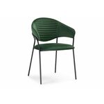 Стул Рансол темно-зеленый / черный глянец | Интернет магазин мебели и декора LifeDekor