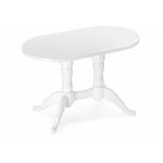 Стол деревянный Адней белый / рисунок | Интернет магазин мебели и декора LifeDekor