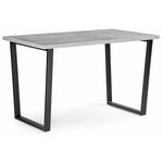 Стол деревянный Лота Лофт 140 25 мм черный матовый / бетон | Интернет магазин мебели и декора LifeDekor