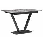 Стол стеклянный Бугун мрамор серый / черный | Интернет магазин мебели и декора LifeDekor