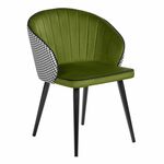 Стул Paola зеленый с жаккардом | Интернет магазин мебели и декора LifeDekor