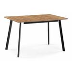 Стол деревянный Колон Лофт 120 25 мм дуб вотан / черный матовый | Интернет магазин мебели и декора LifeDekor