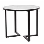 Стол круглый "Лофт Зиг-Заг" (ЛДСП 32 мм /Мрамор сетте 1468/ кромка чёрная) | Интернет магазин мебели и декора LifeDekor