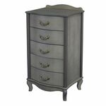 Комод "Джульетта" узкий 5 ящ.(серый ясень) Вис | Интернет магазин мебели и декора LifeDekor