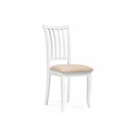 Стул деревянный Фрезино бежевый велюр / белый | Интернет магазин мебели и декора LifeDekor