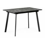 Стол деревянный Агни 110 королевский мрамор / черный матовый | Интернет магазин мебели и декора LifeDekor