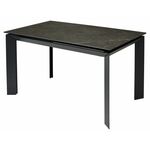 Стол CREMONA 140 KL-116 Черный мрамор матовый, итальянская керамика/ черный каркас М-City | Интернет магазин мебели и декора LifeDekor