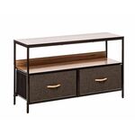 Комод Локи 2 ящика (каркас Коричневый/Бежевый/Светло-коричневый, Темно-коричневый) | Интернет магазин мебели и декора LifeDekor