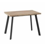 Стол раздвижной БОРГ-110(142)х70  Дуб каньон/Чёрный | Интернет магазин мебели и декора LifeDekor