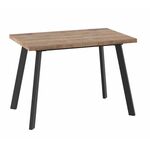 Стол раздвижной БОРГ-110(142)х70 Дуб велингтон/Чёрный | Интернет магазин мебели и декора LifeDekor