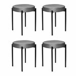 Комплект стульев-табуретов Bug серый | Интернет магазин мебели и декора LifeDekor