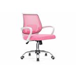 Компьютерное кресло Ergoplus pink / white | Интернет магазин мебели и декора LifeDekor