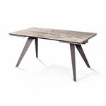 Стол раскладной Grant (160+80), мрамор испанская керамика светлый | Интернет магазин мебели и декора LifeDekor