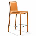 Стул полубарный Barrie, кожа camel | Интернет магазин мебели и декора LifeDekor