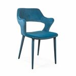 Стул Woddy, бархат сине-зеленый | Интернет магазин мебели и декора LifeDekor