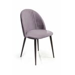 Стул Franco, бархат светло-серый 26 | Интернет магазин мебели и декора LifeDekor