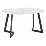 Стол Алингсос белая шагрень / белый | Интернет магазин мебели и декора LifeDekor