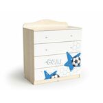 Комод "Футбол", Шимо светлый/Белый | Интернет магазин мебели и декора LifeDekor