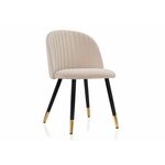 Стул Gabi beige / black / gold | Интернет магазин мебели и декора LifeDekor