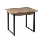 Стол деревянный Форли дуб велингтон / черный матовый | Интернет магазин мебели и декора LifeDekor