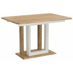 Стол деревянный Санса 120 дуб монтана / белая шагрень | Интернет магазин мебели и декора LifeDekor