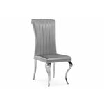 Стул Lund dark grey / steel | Интернет магазин мебели и декора LifeDekor