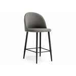 Барный стул Амизуре темно-серый / черный матовый | Интернет магазин мебели и декора LifeDekor