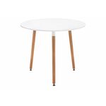 Стол деревянный Lorini 60 white / wood | Интернет магазин мебели и декора LifeDekor
